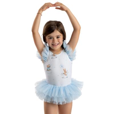 Picture of Meia Pata Girls Blanca Teddy Tutu Swimsuit - Blue 