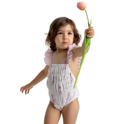 Picture of Meia Pata Girls Frilled Ballerina Swimsuit - Pink 