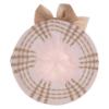Picture of Rahigo Girls Large Fixed Tulle Bow Check Beret  - Pink Camel
