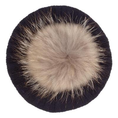 Picture of Rahigo Knitted Rib Beret  With Pom Pom - Navy