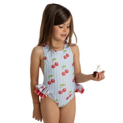Picture of Meia Pata Girls Holbox Cherries Swimsuit - Red