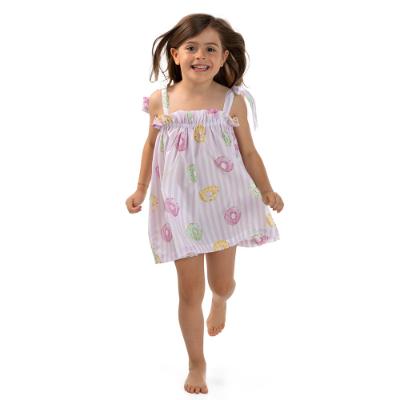 Picture of  Meia Pata Girls Donuts Beach Dress - White Pink