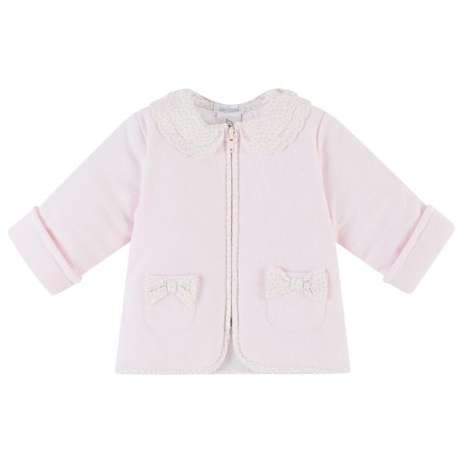 Picture of Deolinda Baby Girls Jenny Floral Collar Padded Jacket - Pink