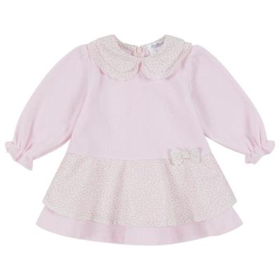 Picture of Deolinda Baby Girls Jenny Floral Collar Dress - Pink