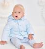 Picture of Sarah Louise Boys Quilted Coat with Detachable Hood - Pale Blue