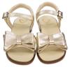 Picture of Panache Gia Double Bow Sandal - Metalic Gold Leather