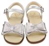 Picture of Panache Gia Double Bow Sandal - Metalic Silver Leather