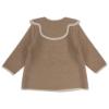 Picture of Marae Girls Wool Coat With Scallop Collar - Camel Ivory