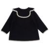 Picture of Marae Girls Wool Coat With Scallop Collar - Navy Ivory