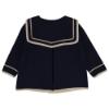 Picture of Marae Girls Wool Coat With Oversized Sailor Collar - Navy Ivory 