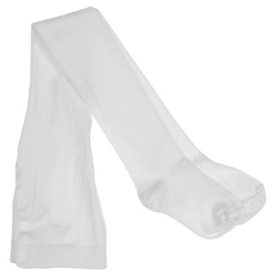 Picture of Meia Pata Plain Cotton Tights - White