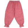 Picture of Salero Girls Gingerbread Man Pocket Gingham Pyjamas - Red White