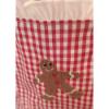 Picture of Salero Girls Gingerbread Man Pocket Gingham Pyjamas - Red White