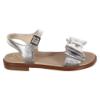 Picture of Panache Gia Double Bow Sandal - Metalic Silver Leather