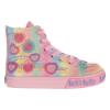 Picture of Lelli Kelly Myla  Mid Canvas Beaded Heart Boot With Inside Zip - Multi Fantasy