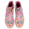 Picture of Lelli Kelly Myla Mid Canvas Beaded Heart Boot With Inside Zip - Multi Fantasy