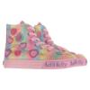 Picture of Lelli Kelly Myla Mid Canvas Beaded Heart Boot With Inside Zip - Multi Fantasy
