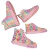 Picture of Lelli Kelly Myla Mid Canvas Beaded Heart Boot With Inside Zip - Multi Fantasy
