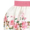 Picture of Monnalisa Bebe Girls Rose & Bird Skirt - Ivory Pink
