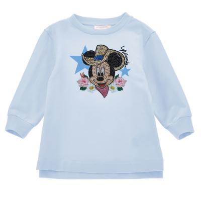 Picture of Monnalisa Girls Minnie Mouse Tunic Top - Blue