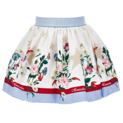 Picture of Monnalisa Girls Minnie Mouse Skirt - White