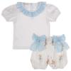 Picture of Meia Pata Baby Girls Bubbly Teddy Shorts & Top Set - Blue