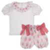 Picture of Meia Pata Baby Girls Bubbly Strawberry Shorts & Top Set - Pink