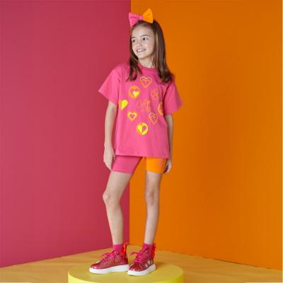 Picture of A Dee Marnie Love Hearts  Block Heart Cycling Shorts Set - Hot Pink 