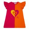 Picture of A Dee Mindy Love Hearts  Block Heart Jersey Dress  - Hot Pink 