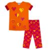 Picture of A Dee Moana Love Hearts Tape Legging Set - Bright Orange