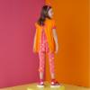 Picture of A Dee Moana Love Hearts Tape Legging Set - Bright Orange