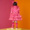 Picture of A Dee Michelle Love Hearts Block Print Jacket - Hot Pink