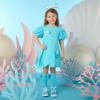 Picture of A Dee Olympia Ocean Pearl Shell Sweat Dress - Aruba Blue