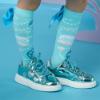 Picture of A Dee Oceana Ocean Pearl  Print Knee Sock - Aruba Blue