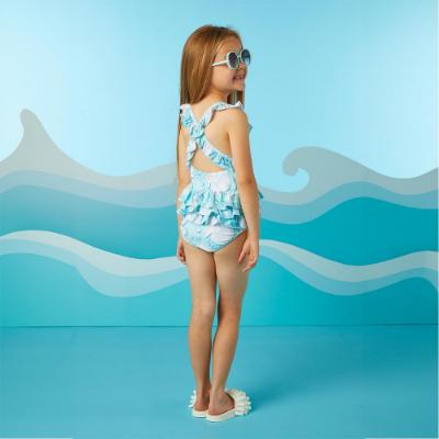 Picture of A Dee Ariel Ocean Pearl Print Swimsuit - Aruba Blue
