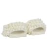 Picture of A Dee Frilly Ocean Pearl Triple Frill Slider - Bright White