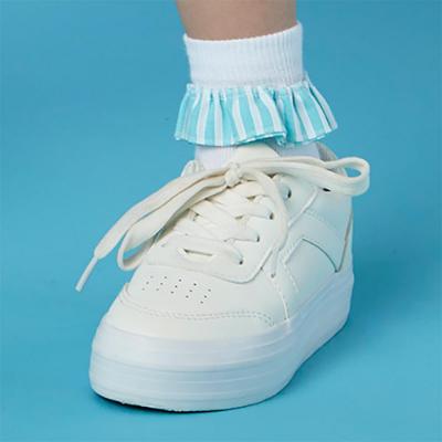 Picture of A Dee Patty Ocean Pearl Platform Trainer - Bright White