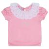 Picture of A Dee Linda Chic Chevron Broderie Anglaise Sweat Shorts Set - Pink Fairy
