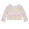 Picture of A Dee Lucy Chic Chevron Print Cardigan - Bright White