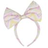Picture of A Dee Lana Chic Chevron AOP Print Big Bow Headband - Bright White