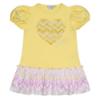 Picture of A Dee Laura Chic Chevron Heart Dress - Lemon Cake