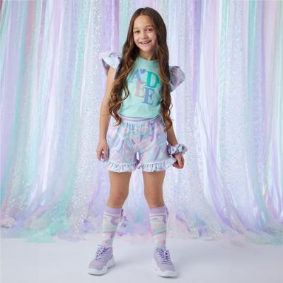 Picture of A Dee Nancy Popping Pastels Print Short Set - Miami Mint