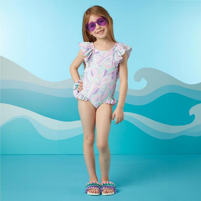 Picture of A Dee Dori Popping Pastels Print Swimsuit - Lilac