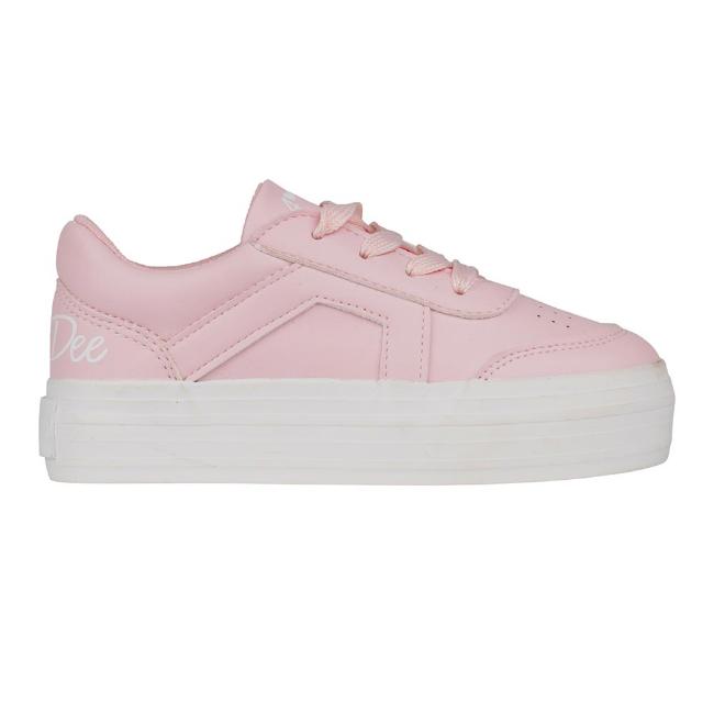 Picture of A Dee Patty  Platform Trainer - Baby Pink 