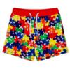 Picture of Mitch & Son Primary Puzzles Vale Jigsaw Print Swim Shorts - Multi