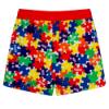 Picture of Mitch & Son Primary Puzzles Vale Jigsaw Print Swim Shorts - Multi