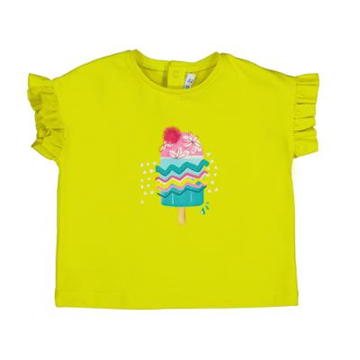Picture of Mayoral Toddler Girls Zig Zag Lolly T-shirt - Yellow