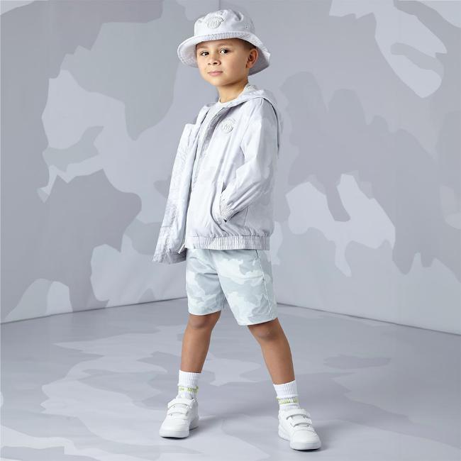 Picture of Mitch & Son JNR Wunder Camo Jacket - Light Grey