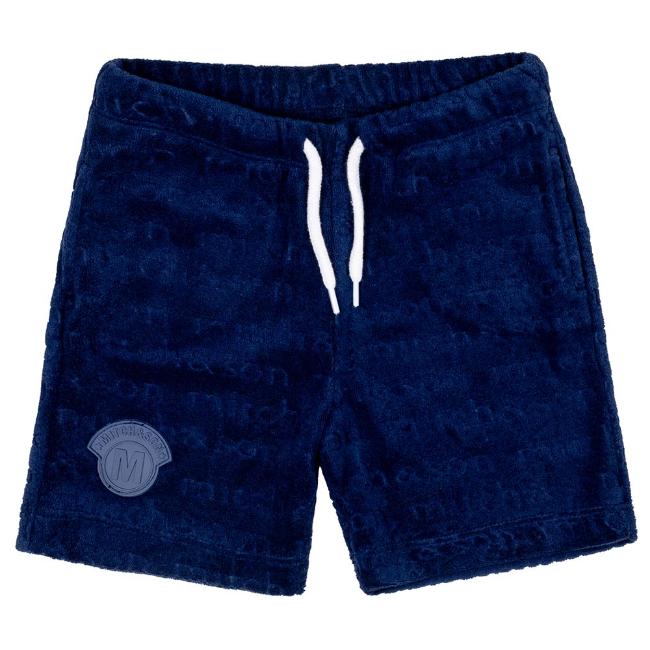 Picture of Mitch & Son JNR Whitmore Logo Print Terry Short - Blue Navy