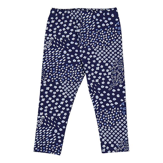 Picture of Mayoral Mini Girls Floral Leggings - Navy